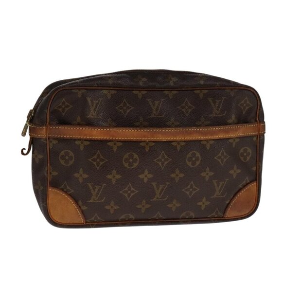 LOUIS VUITTON Monogram Compiegne 28 Clutch Bag - Picture 1 of 16
